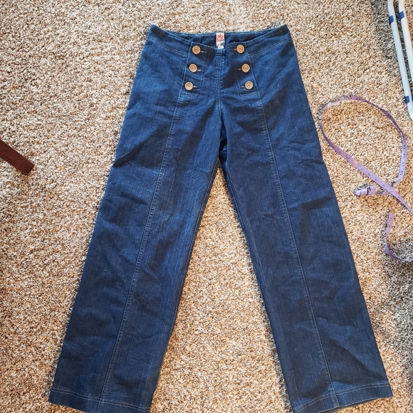 High Waisted Sabrina Butterfly Jeans - Picture 2 of 5